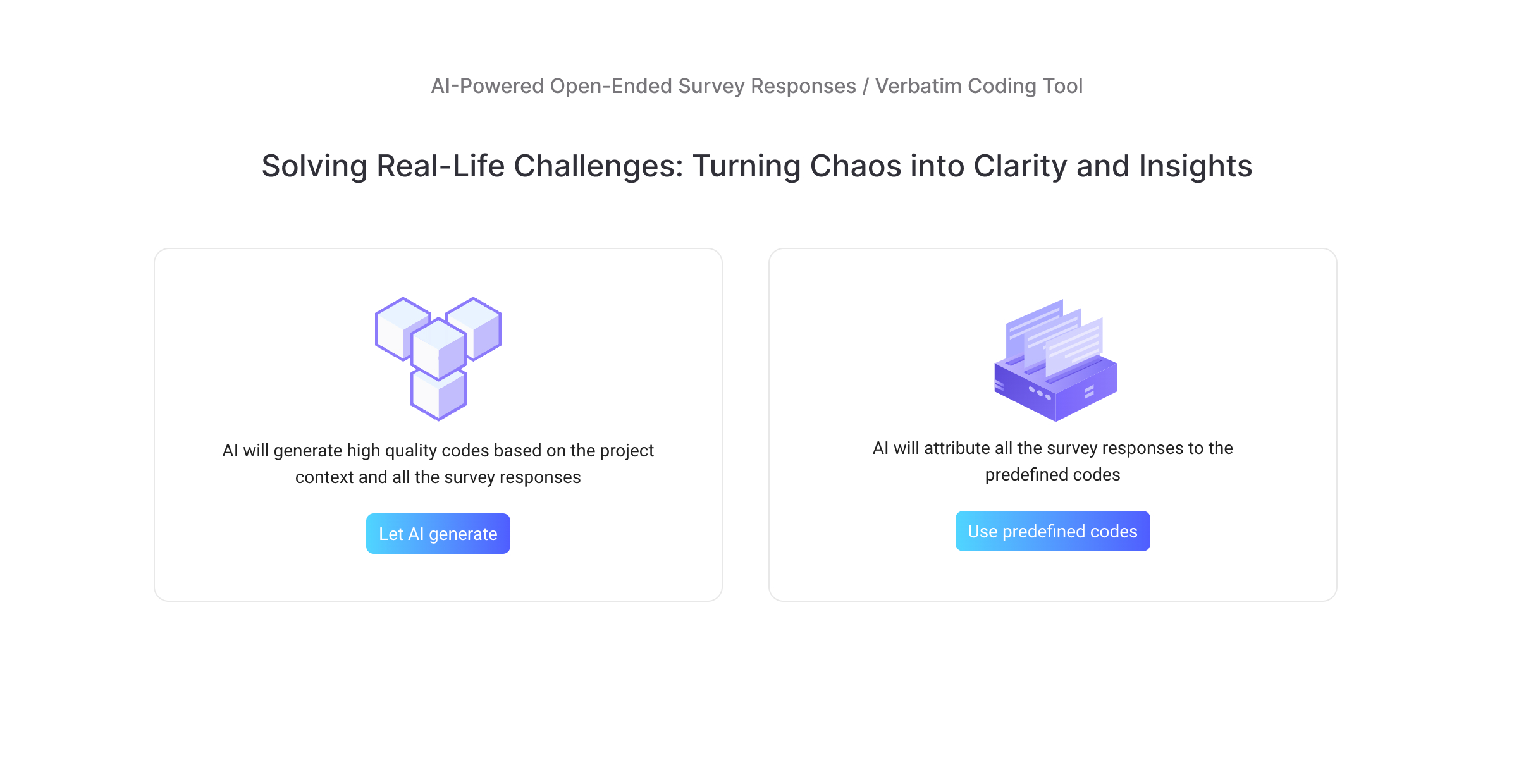 Use AI Verbatim Coding Tool to Abstract Insights from Comments