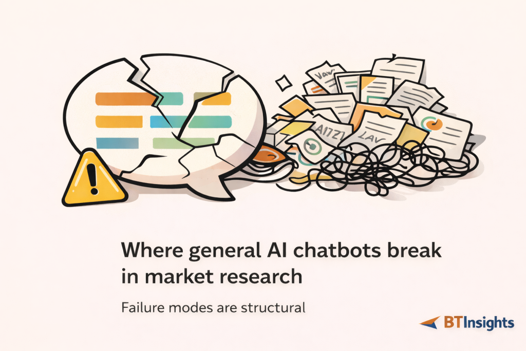Where general AI chatbots break for market research